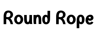 Round Rope Font Image