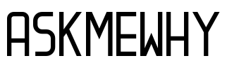 ASKMEWHY Font Image