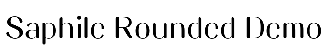 Saphile Rounded Demo Font Image