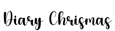 Diary Chrismas Font Image