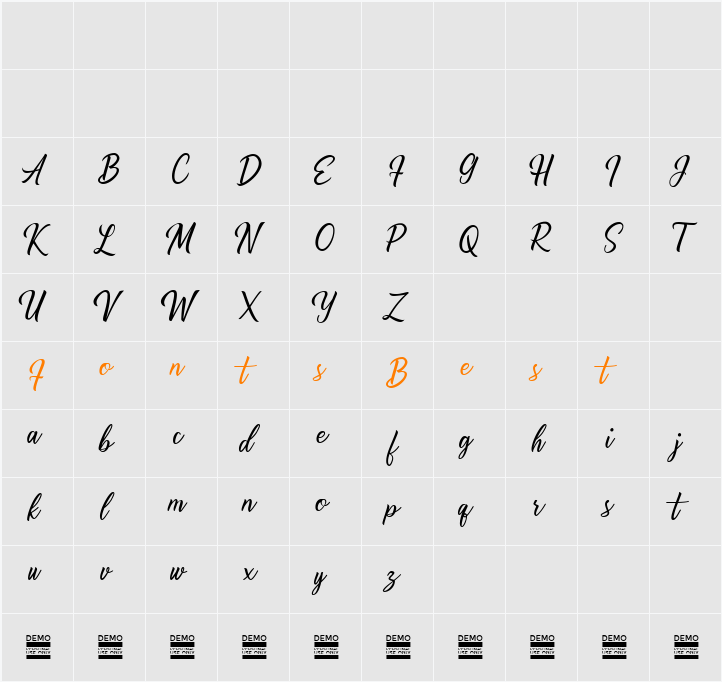 Alishader Demo Character Map