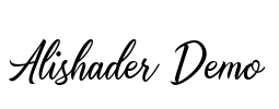 Alishader Demo Font Image