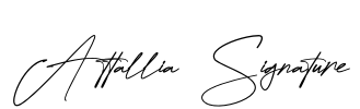 Attallia Signature Font Image