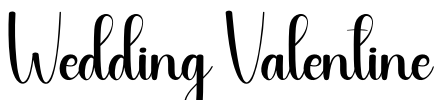 Wedding Valentine Font Image
