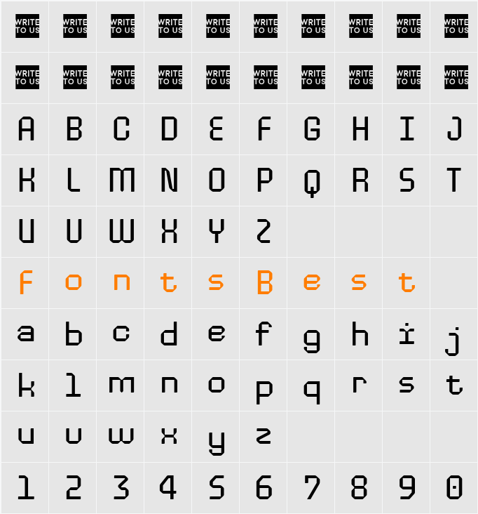 TT Paplane Trial Character Map