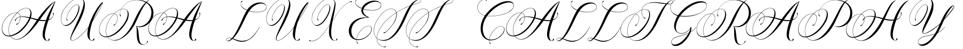 AURA LUXESS Calligraphy