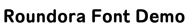 Roundora Font Demo Font Image