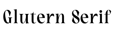 Glutern Serif Font Image