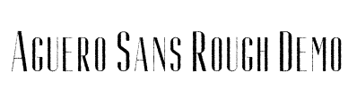 Aguero Sans Rough Demo Font Image