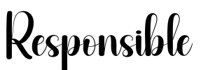 Responsible Font Image
