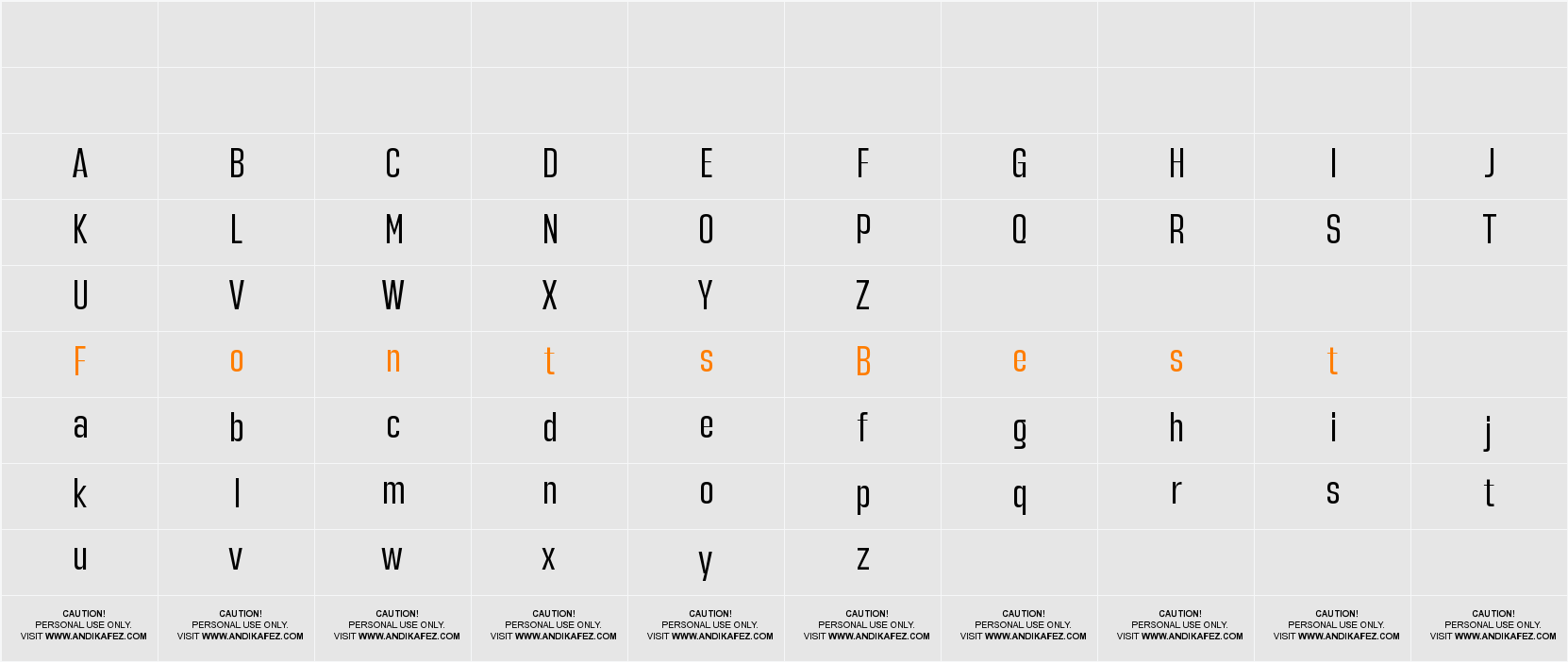 Hagia Pro Medium Character Map
