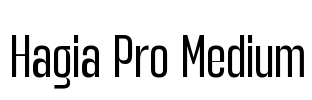 Hagia Pro Medium Font Image