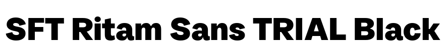 SFT Ritam Sans TRIAL Black Font Image