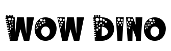 Wow Dino Font Image