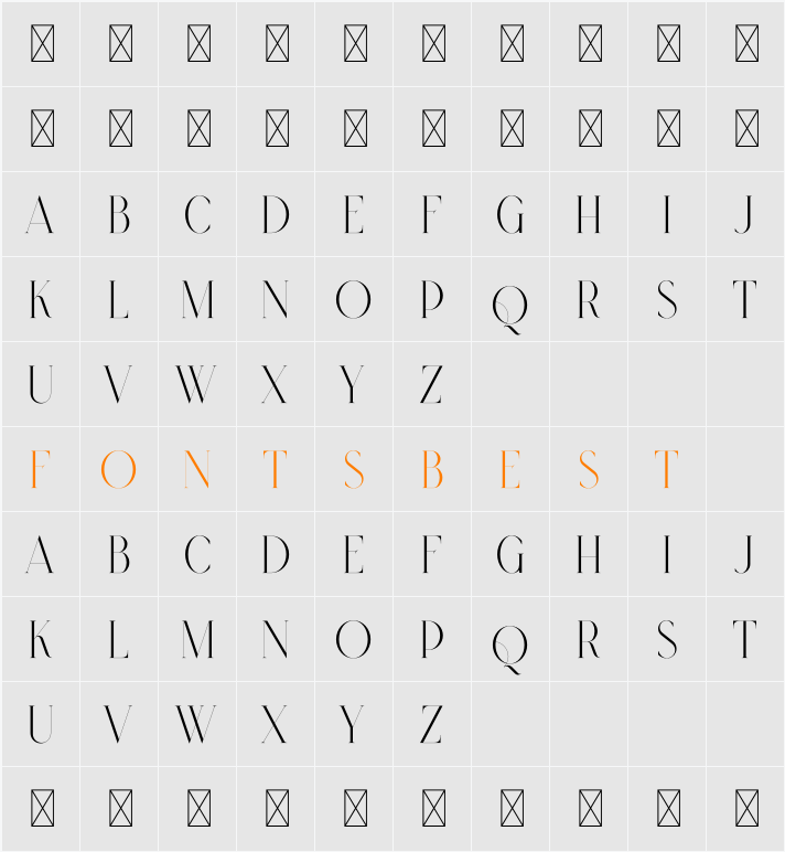 Type Master Free Demo Character Map