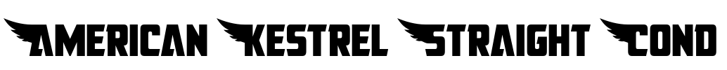 American Kestrel Straight Cond Font Image