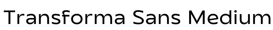 Transforma Sans Medium Font Image