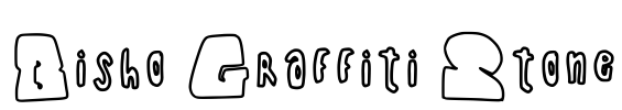 Bisho Graffiti Stone Font Image
