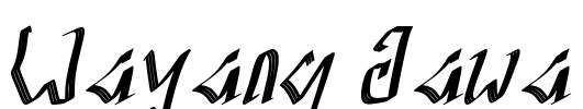 Wayang Jawa Font Image
