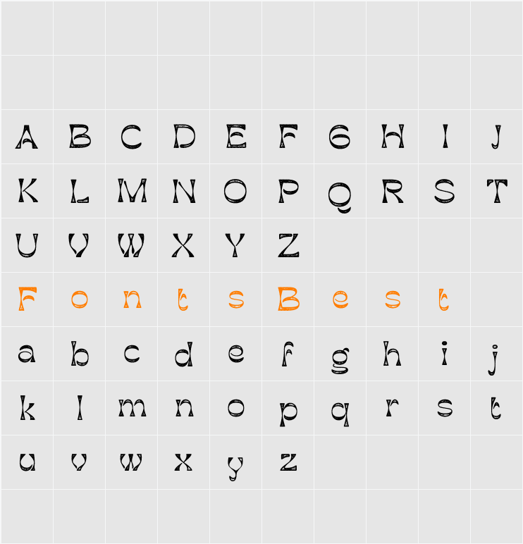 Rapsed Demo Stamp Character Map