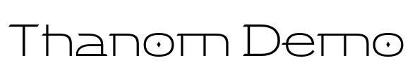 Thanom Demo Font Image