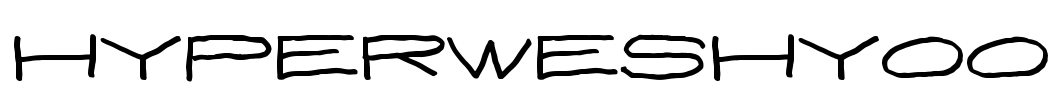 HyperWeshYoo Font Image