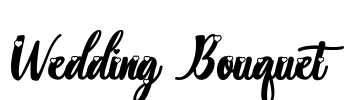 Wedding Bouquet Font Image