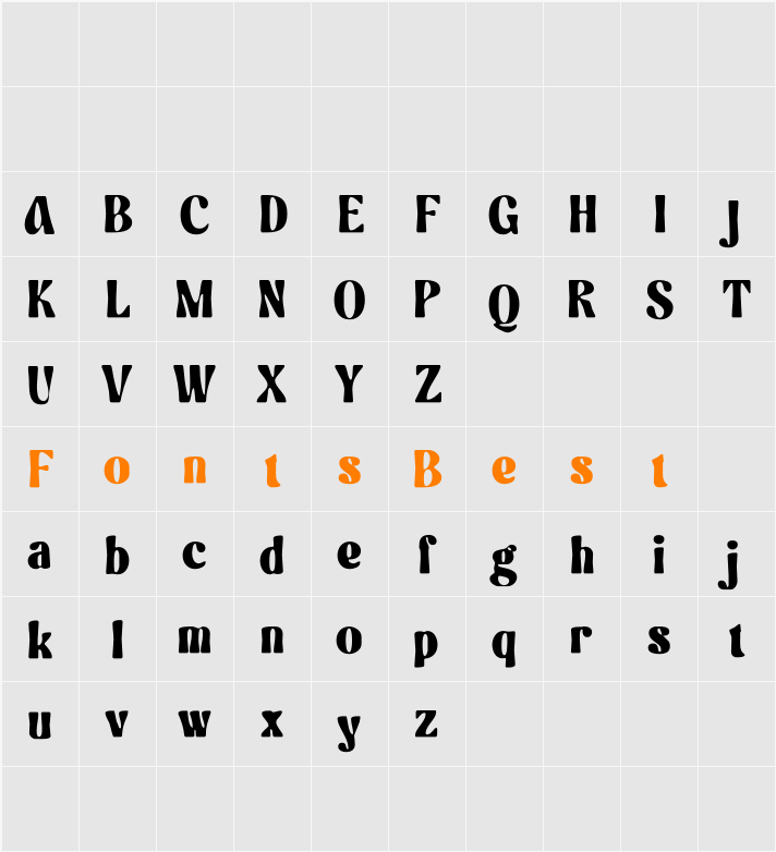 Askey Blur Demo Character Map