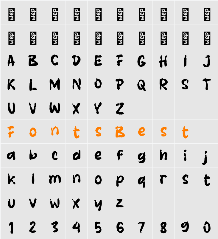 K Kameha Character Map