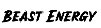 Beast Energy Font Image