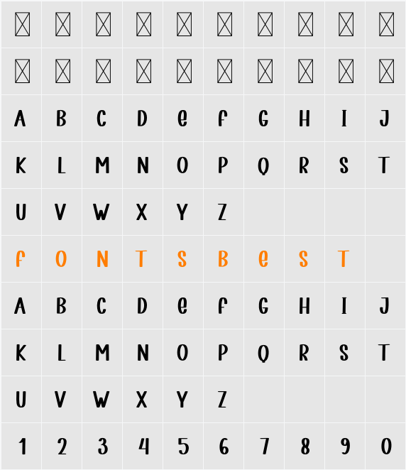 Green Market Character Map