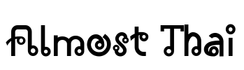 Almost Thai Font Image