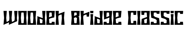 Wooden Bridge Classic Font Image