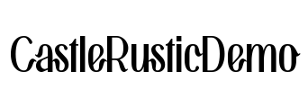 CastleRusticDemo Font Image