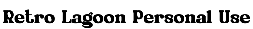 Retro Lagoon Personal Use Font Image