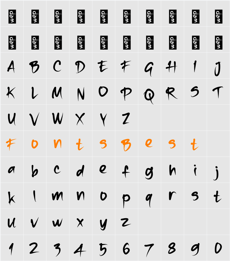 n Ngelak Character Map