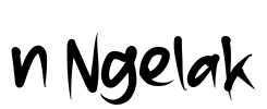 n Ngelak Font Image