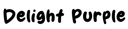 Delight Purple Font Image