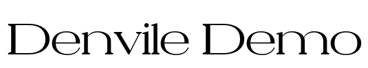 Denvile Demo Font Image