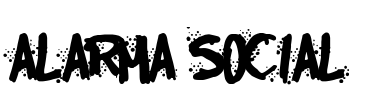 Alarma Social Font Image