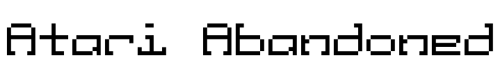 Atari Abandoned Font Image