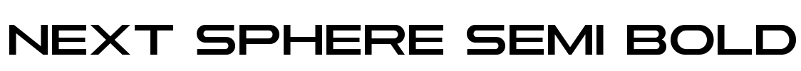 Next Sphere Semi Bold Font Image
