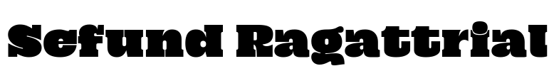 Sefund Ragattrial Font Image