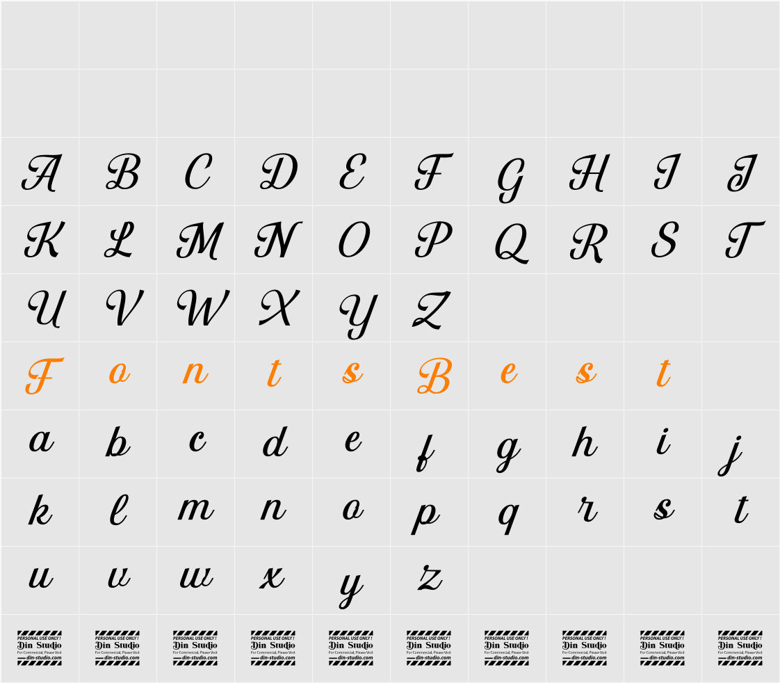Quaylike personal use Character Map