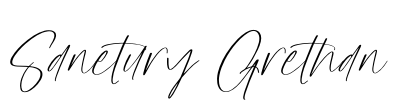 Sanetury Grethan Font Image
