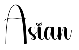 Asian Font Image
