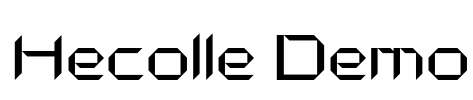 Hecolle Demo Font Image