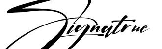 Signatrue Font Image