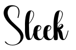 Sleek Font Image