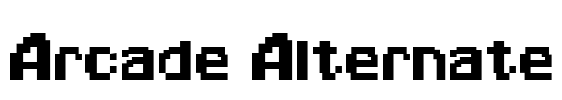 Arcade Alternate Font Image